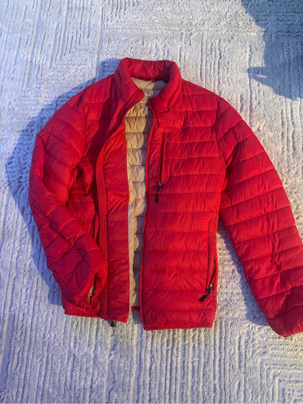 Club Room Red Quilted Packable Puffer Jacket